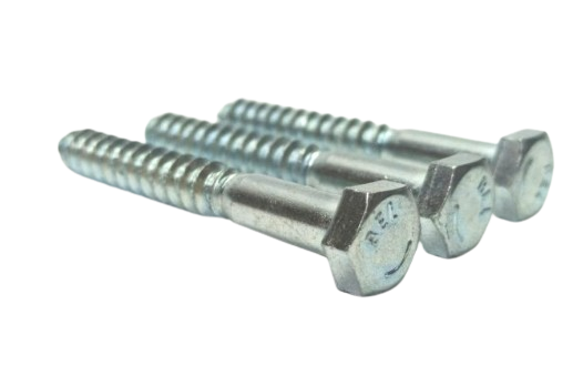 TORNILLO TIRAFONDO CABEZA HEXAGONAL RERAR 14 X 50  (¼ × 2) x 200 U. COLOR ZINCADO