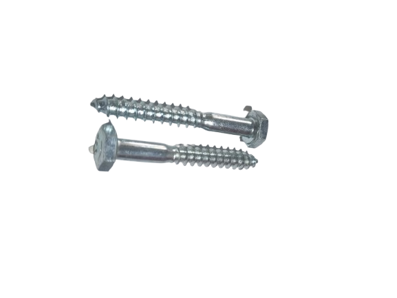 TORNILLO TIRAFONDO CABEZA HEXAGONAL RERAR 14 X 50 (1/4 X 2) X 100 U. COLOR ZINCADO