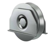 RUEDAS 70 MM CANAL "V"  RUEDAMAS CON SOPORTE PARA PORTON 75KG