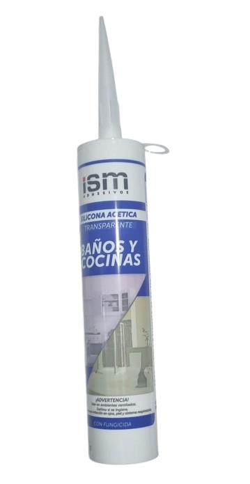 SELLADOR/SILICONA ISM ACETICO TRANSPARENTE X 270 GRAMOS