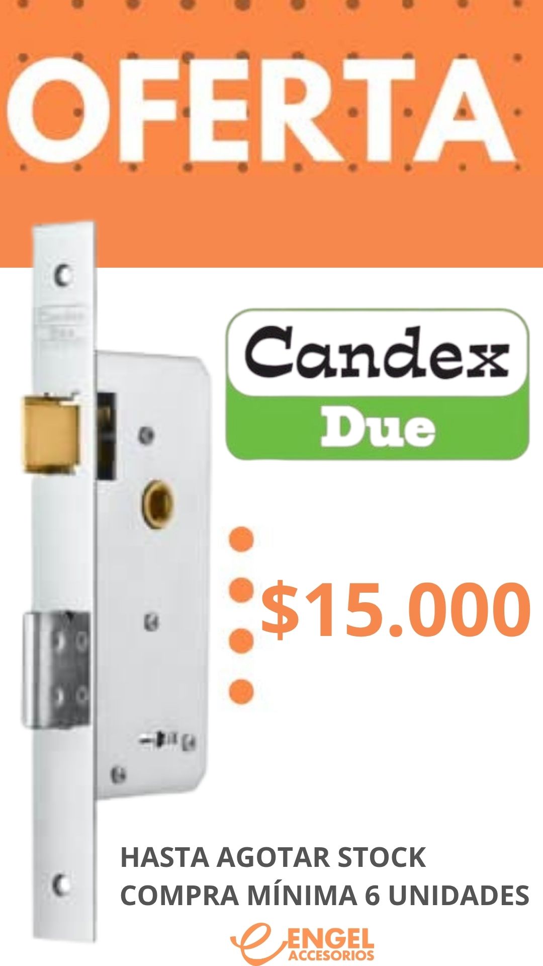 OFERTA! CERRADURA CANDEX DUE ANCHA LINEA HERRERO